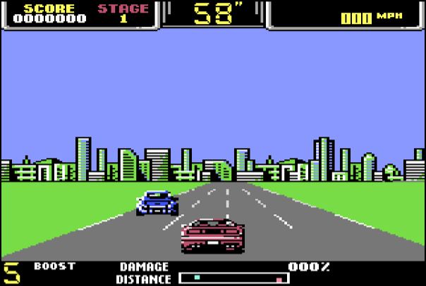 Chase HQ II - Commodore 64 game screenshot (1990) by Ocean